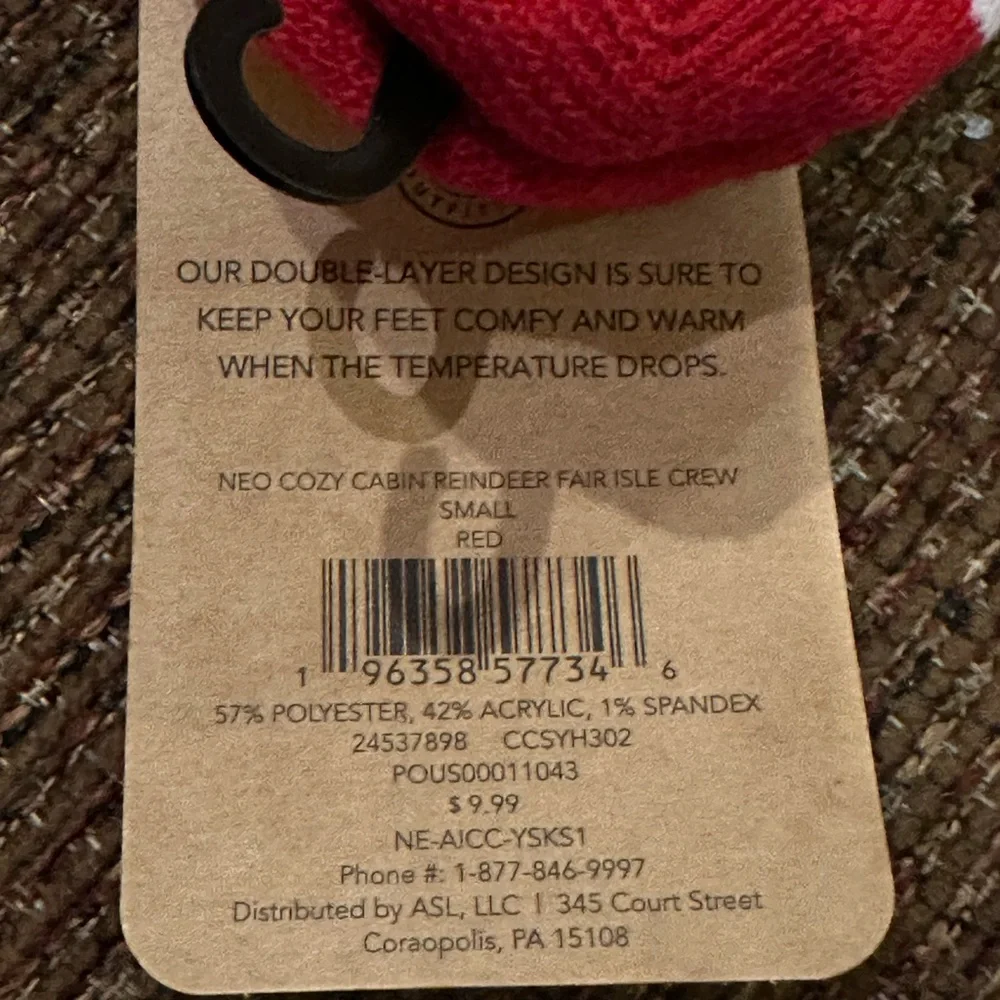 Northeast Outfitters Youth Cozy Cabin Holiday Reindeer Aloe Infused Socks